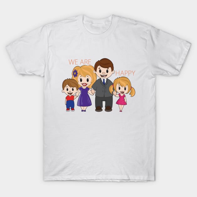 happy family T-Shirt by Darko